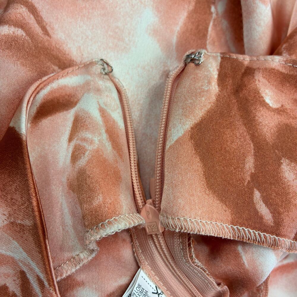Forever 21 Rose Floral Satin Mini Skirt Women’s Large Pink Coquette Y2K - Picture 5 of 6